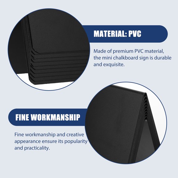 RENACLIPY 10Pcs Small Chalkboard Labels Perfect for Wedding Table Display and Cafe Decoration