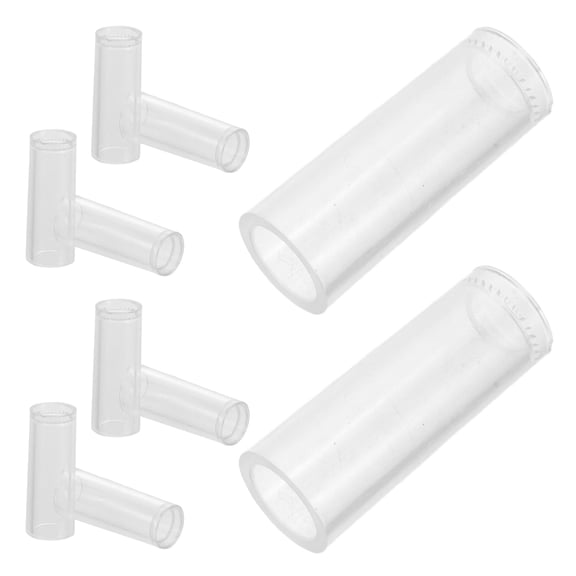 RENACLIPY 10Pcs Transparent Plastic Joystick Sleeve Kit for Gaming Console Claw Machine Accessories