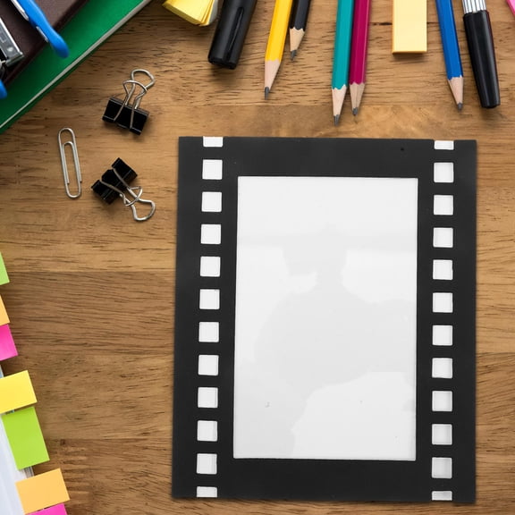 RENACLIPY 10Pcs Retro Film Photo Frames Black Cardboard Paper Frames Flexible Arrangement