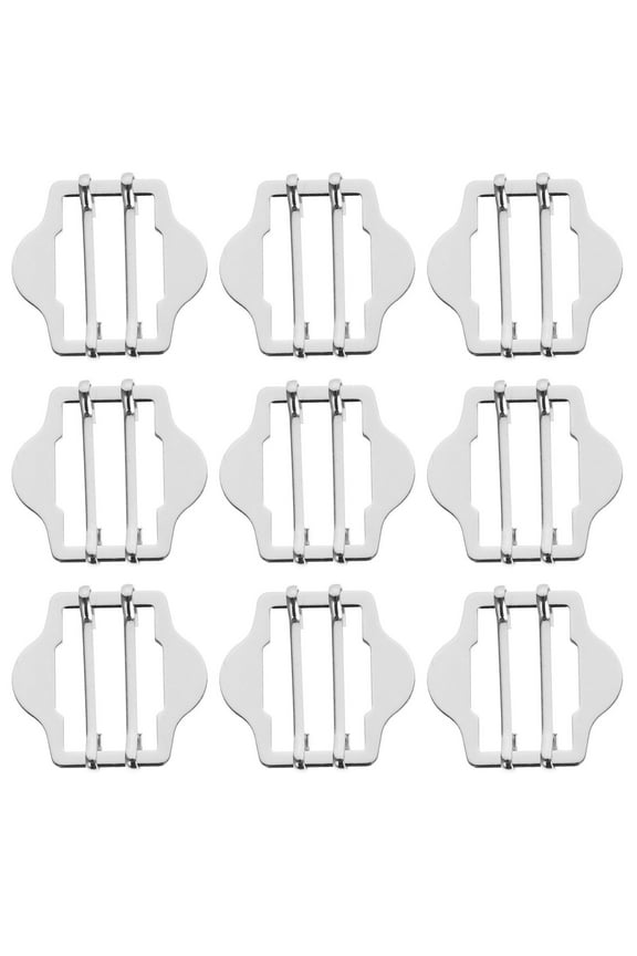 10Pcs Waist Belt Buckles Metal Adjustable Slide Buckles for Women Jackets and Coats