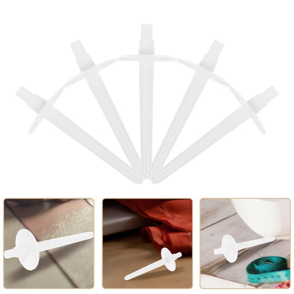 RENACLIPY 10Pcs White ABS Spool Pin Caps for Brother Sewing Machine Parts Thread Holder Rack