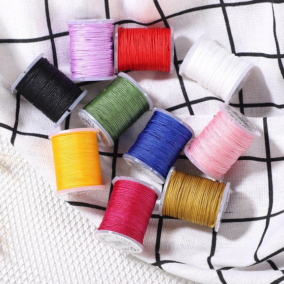 RENACLIPY 10Set Assorted Color Colored String for Macrame Knotting Craft Enthusiasts