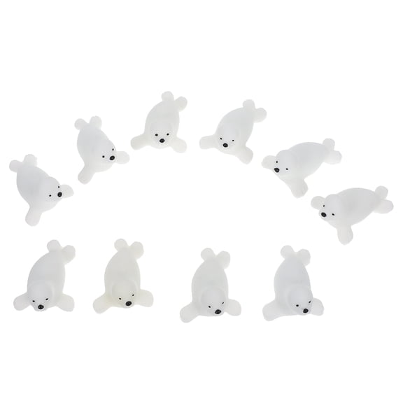 RENACLIPY Set of 10 Miniature White Resin Figurines, Decorative Collectible Home Decor Accessories for Display