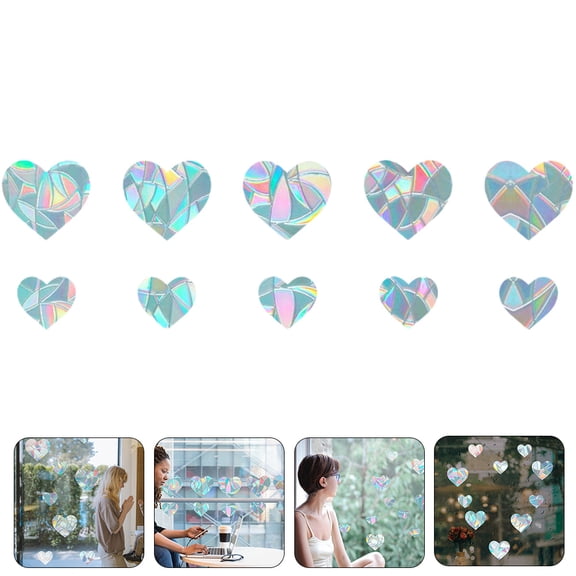 RENACLIPY 10pcs Patio Glass Door Stickers Assorted Warning