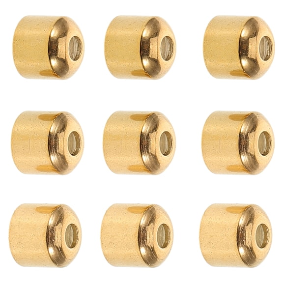 RENACLIPY Round Rope End Caps Fasteners for Making, Craft Projects, Accessories, and Beading Supplies