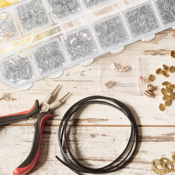 RENACLIPY Iron Open Jump Rings Silver DIY Craft Jewelry Making Connectors 1200Pcs