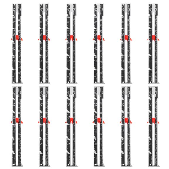 RENACLIPY 12Pcs Parallel Line Drawing Ruler For Sewing With Aluminum Alloy For DIY Enthusiasts In Knitting