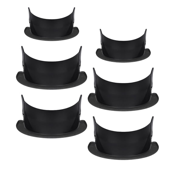 RENACLIPY 12Pcs Pool Table Pocket Liners Black Plastic Replacement Inserts for Billiards Table Accessories