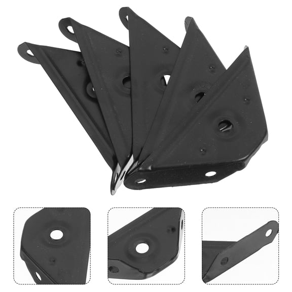 RENACLIPY 12Pcs Triangle Corner Brackets for Wooden Furniture, Heavy Duty Metal Braces for Enhanced Stability and Support