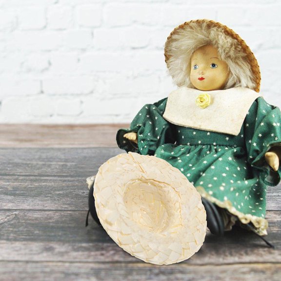 RENACLIPY 12Pcs Tiny Craft Hat Straw for Birthday Parties Decoration