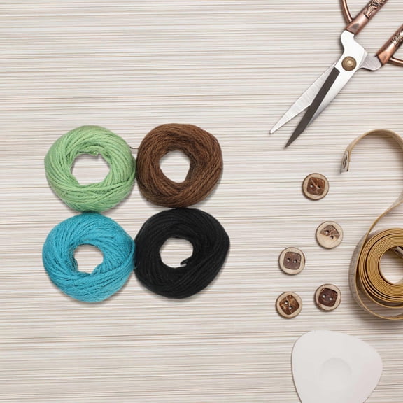 RENACLIPY 15 Pcs Multi Colored Yarn Twine for Crafts, Handcrafted Projects, Wrapping, and Home Decor