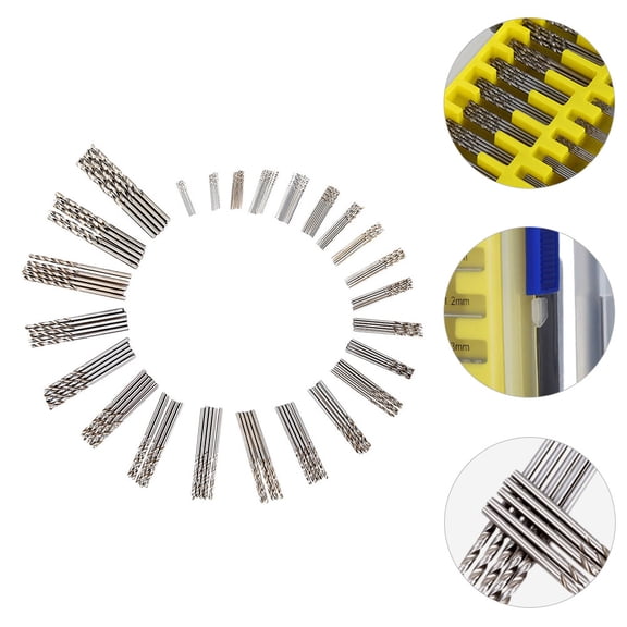 RENACLIPY 150-Piece Drill Bit Set, 0.4-3.2mm Precision Small Bits for Electronics, PCB, Jewelry, Crafts and Repair