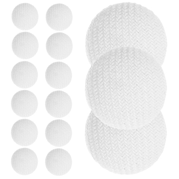 RENACLIPY White Satin Covered Buttons for Tuxedos Suits Bridal Gowns Sewing 15Pcs