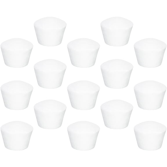 RENACLIPY 15-Piece White Foam Cake Model Set for Crafting, Decorating, Projects and Art Activities