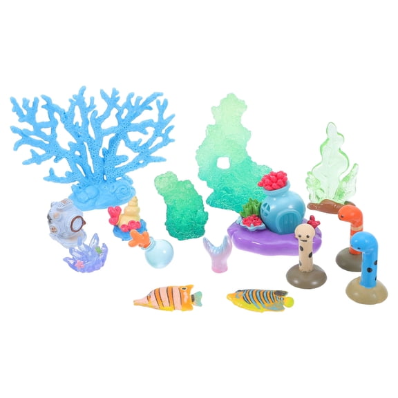 RENACLIPY Ocean Figurines Resin Multi 15Pcs