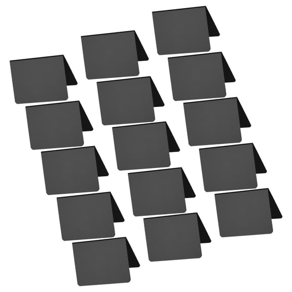 RENACLIPY 15Pcs Black Desktop Chalkboard Signs for Table Notice Memo Board Daily Use