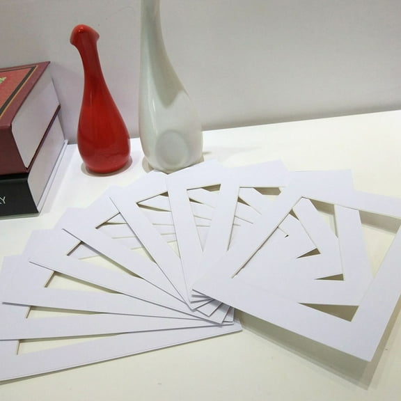 RENACLIPY 15Pcs White Photo Backing Board for Picture Frame Matting and Craft Use