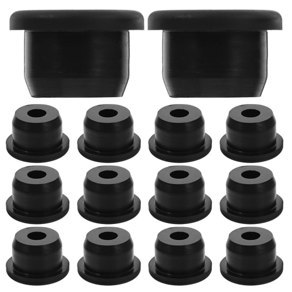RENACLIPY 15pcs Black Silicone Grommets for Sealing Electrical Cables with WaterResistant Properties