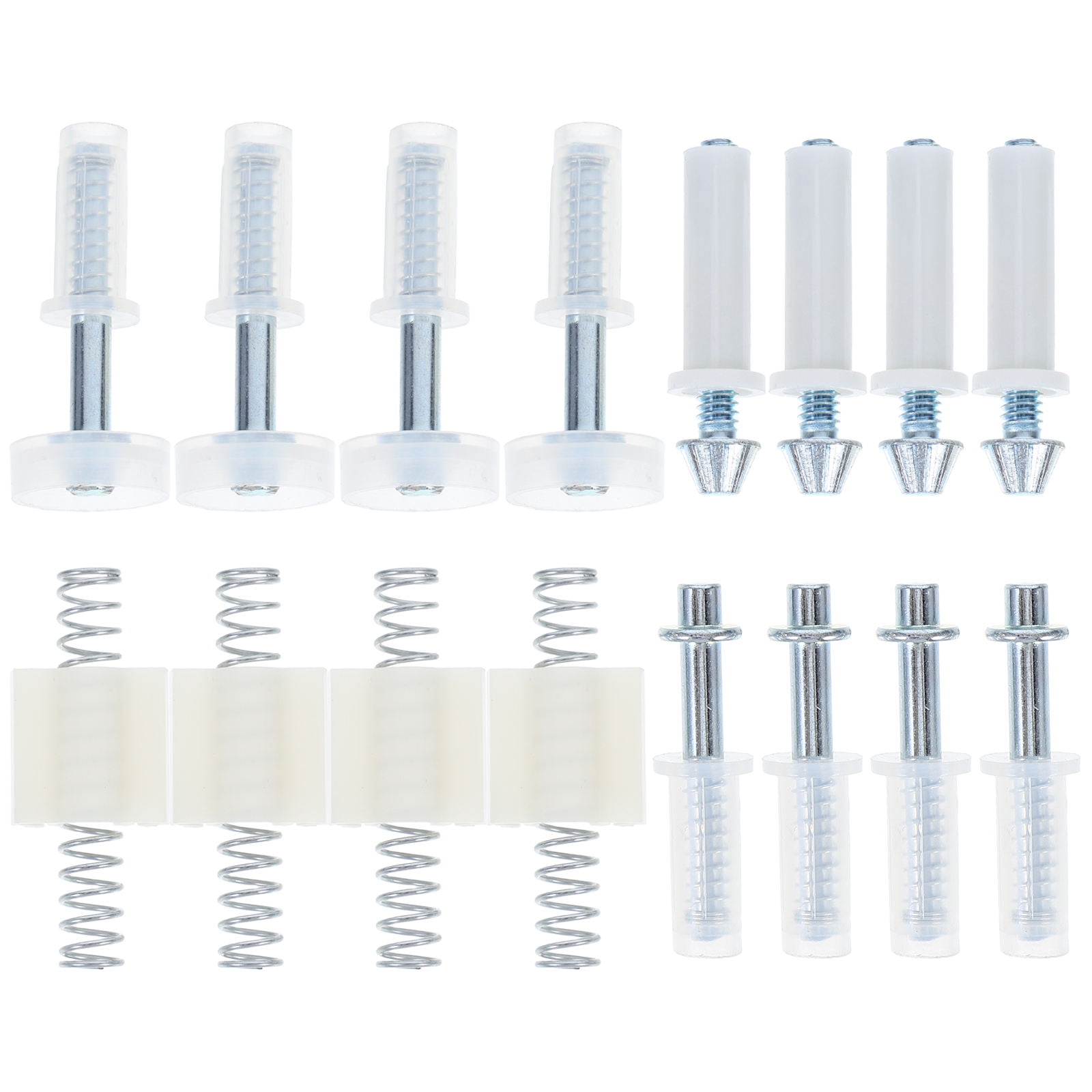RENACLIPY 16-Piece Bifold Door Hardware Kit with Metal Guides for Easy