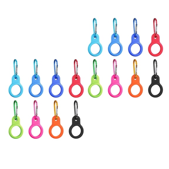 RENACLIPY 16Pcs Sports Water Bottle Buckle with Durable Silicone for Hiking Walking Outdoors