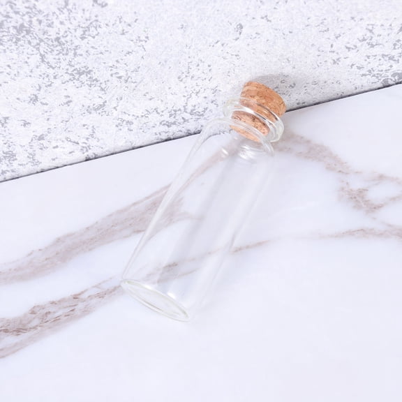 RENACLIPY 18Pcs Glass Dispenser Bottles with Stopper for Message Storage