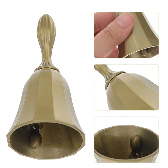 RENACLIPY 1Pack Bell for Service in Zinc Alloy for Restaurant Reception 4.6x4.6x10in