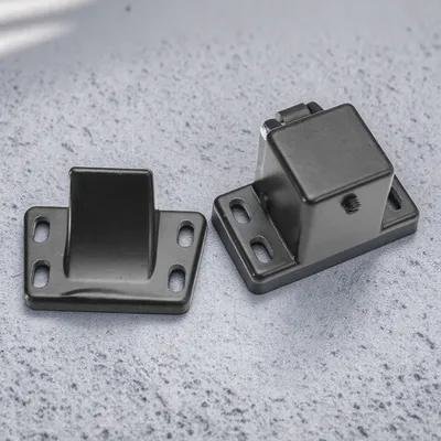 RENACLIPY 1Pack Door Security Lock Black Aluminum Pressure Lock for Paint Room