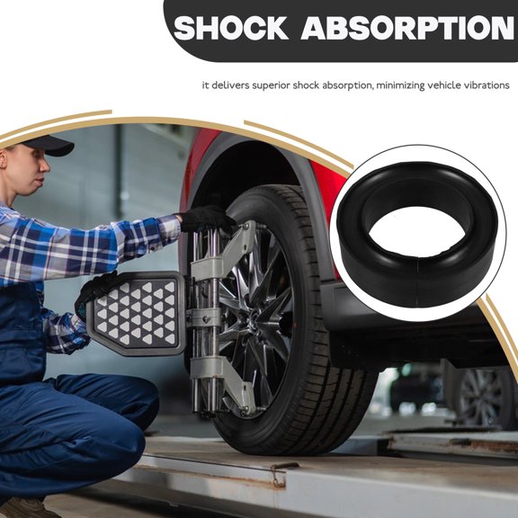 RENACLIPY 1Pack Elastic Coil Spacers Rubber Round for Automotive Shock Absorber