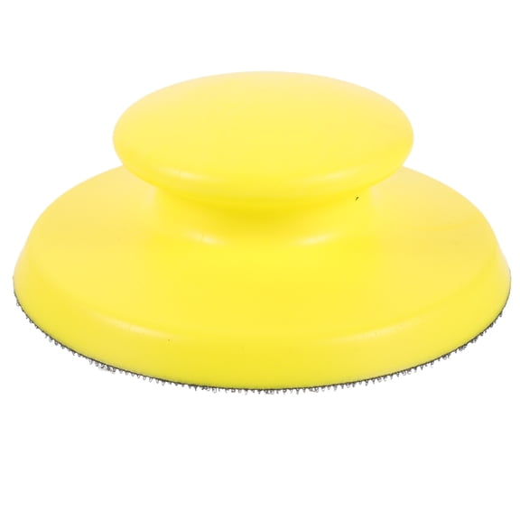 RENACLIPY 1-Pack Hand Sanding Block with Yellow Foam Grip, 5-Inch Sandpaper Holder for Woodworking and Projects