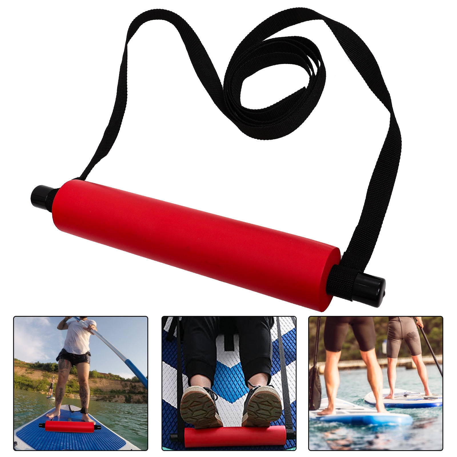 RENACLIPY Red Kayak Foot Pegs Universal Adjustable Fit for Inflatable Kayaks and Boats Accessories