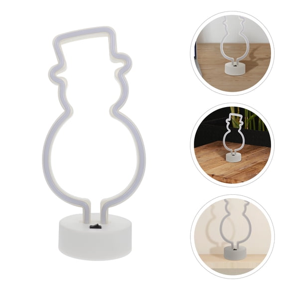 RENACLIPY Christmas Snowman LED Light Decorative Lamp for Indoor Use, Holiday Home Decor, Festive Winter Lighting