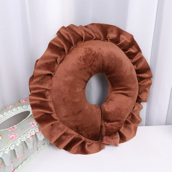 RENACLIPY U Shaped Brown Face Pillow for and Neck Support, Ideal for Professional Spas and Relaxation