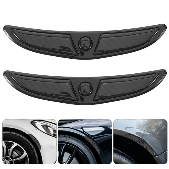RENACLIPY 1Pair Carbon Fiber Vehicle Eyebrow Stickers Scratch Protection Strip for Car Decoration