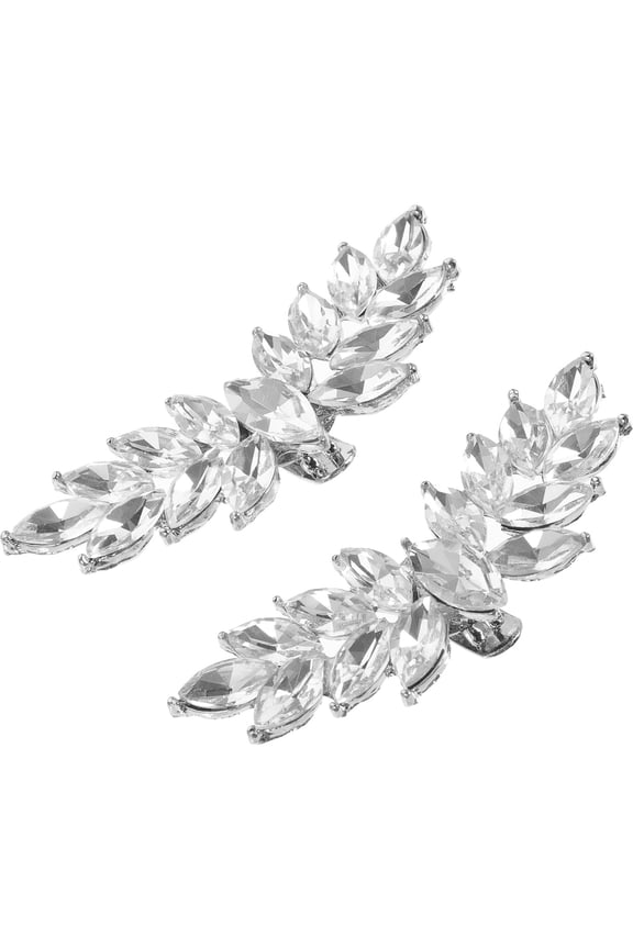 1 Pair Crystal Rhinestone Shoe Clips for Flats, Boots & Pumps - Stylish Footwear Accessories Decoration