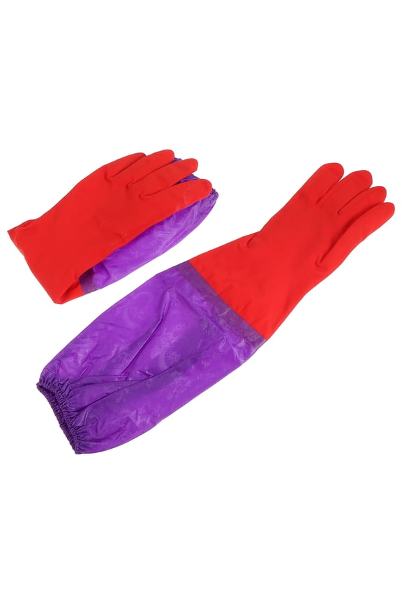 1Pair Multi Color Aquarium Gloves for Water Change Fit Elastic Cuff