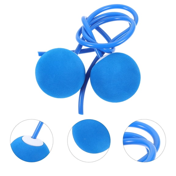 RENACLIPY 1Pair Durable Blue Skipping Rope Cordless Ball for Agility and Coordination