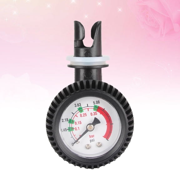 RENACLIPY 1Pc Black Air Pressure Gauge Air Valve Meter for Inflatable Kayak River Raft Accurate Measurement