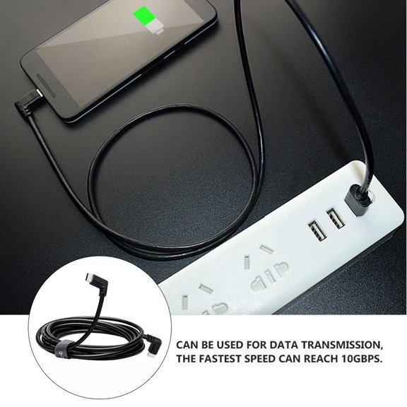 RENACLIPY 1Pc Professional USB C Cable Black for Vr Headset and Fast Data Transfer