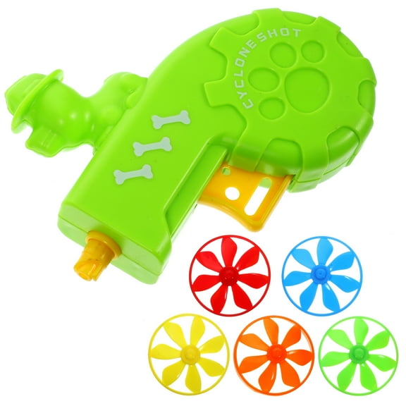 RENACLIPY Cat Toy Flying Disc Launcher Plastic Saucer Toss Interactive Pet Play Random Color