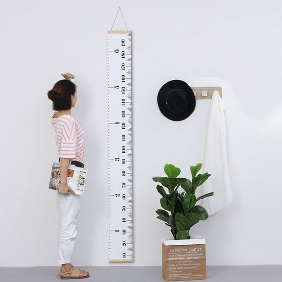 RENACLIPY 1Pc Height Measuring Ruler White Wall Decor for Growth Tracking