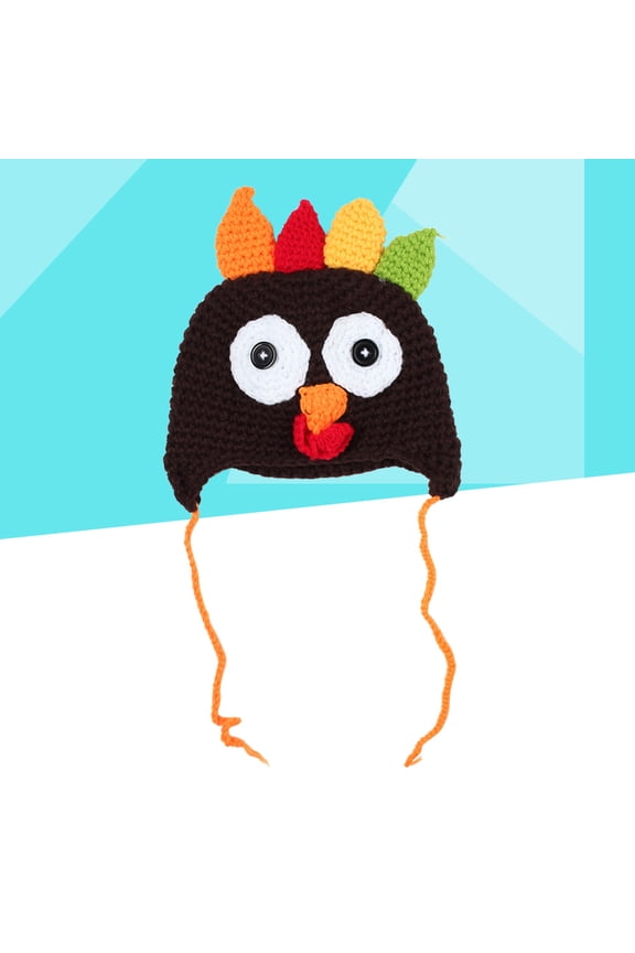 Cozy Multi-Color Turkey Knit Beanie Hat Warm Winter Cap for Cold Weather and Outdoor Activities
