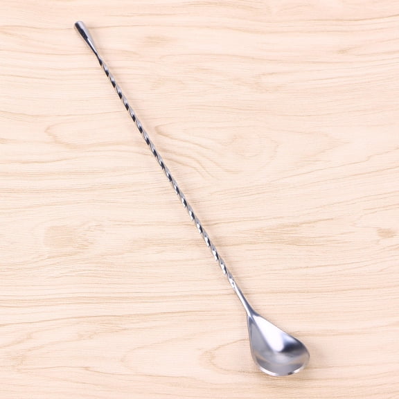 RENACLIPY 1Pc Stainless Steel Stirring Spoon Long Handle for Home and Kitchen Use