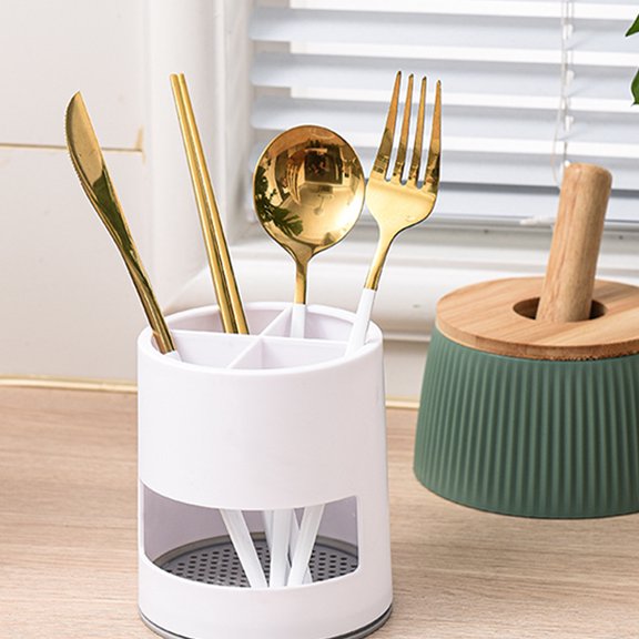 RENACLIPY Dustproof Chopstick Storage Box Chopstick Holder Abs 1Pack