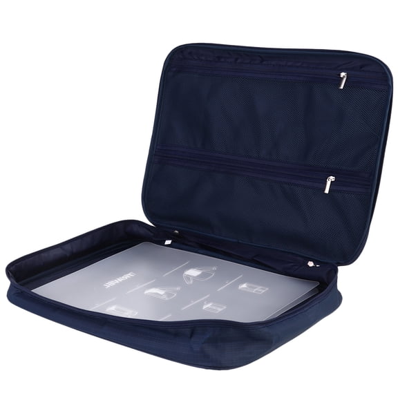 RENACLIPY Oxford Storage Bag Navy - Anti-Wrinkle Clothes Organizer for Travel, Business Trips, and Daily Use