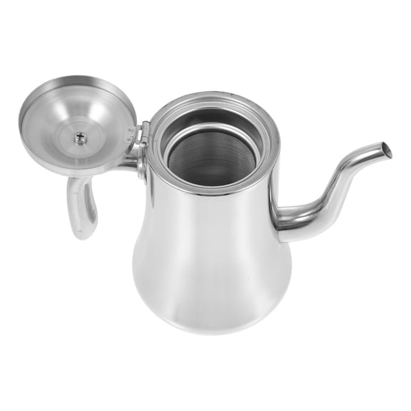 RENACLIPY 1Pc Practical Stainless Steel Water Kettle with Strainer for Kitchen and Restaurant