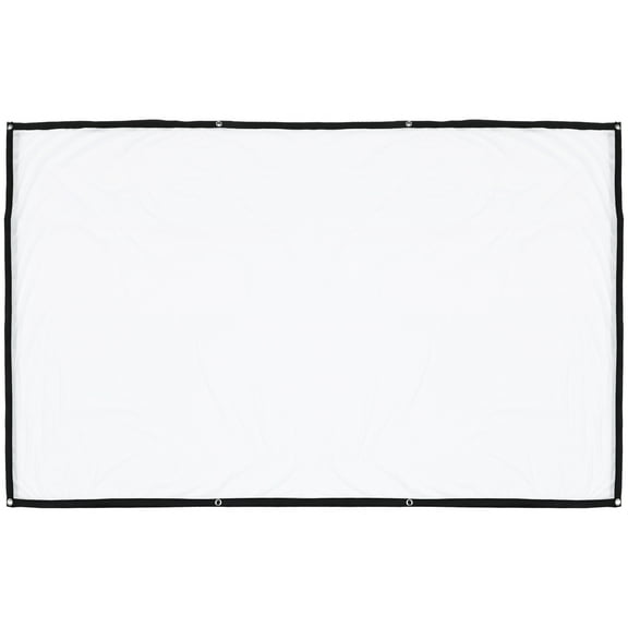 RENACLIPY Universal Portable Projector Screen 1Pc White Lightweight Polyester for Indoor Home Theater Office Display