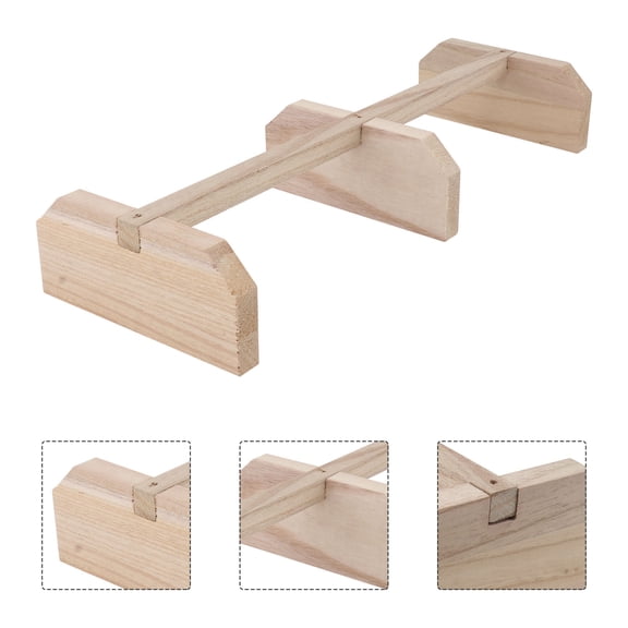 RENACLIPY Wooden Chicken Perch Khaki Bird Stand Roosting Bar for Pet Birds and Chickens Comfort and Rest