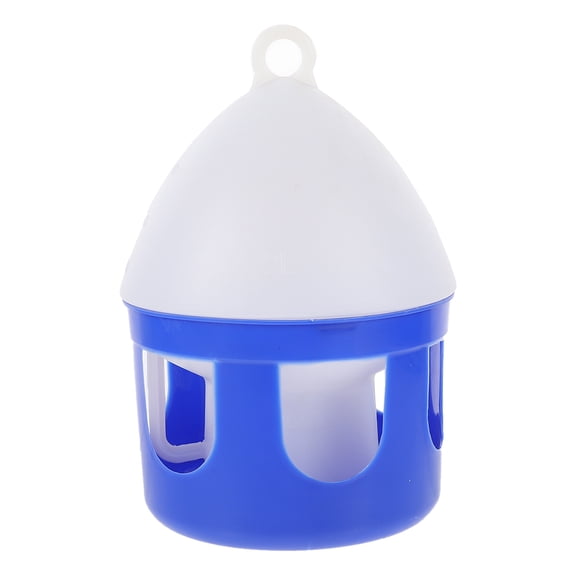 YOSADIER Dove Water Kettle Blue PVC Easy Clean Round Dispenser for Birds