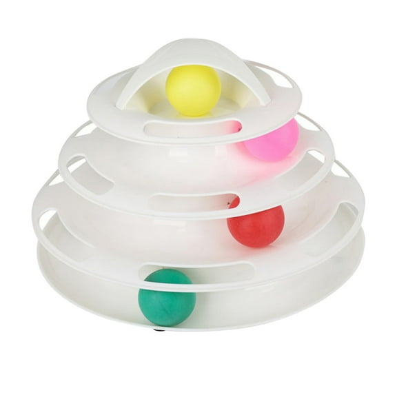 RENACLIPY 1Pcs Cat Tracks Toy Interactive Play Mood Improvement Kitten Toy