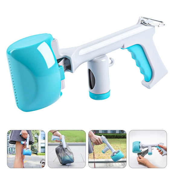 YOSADIER Comfortable Grip Pet Pooper Scooper Blue Plastic for Dogs 1Pc